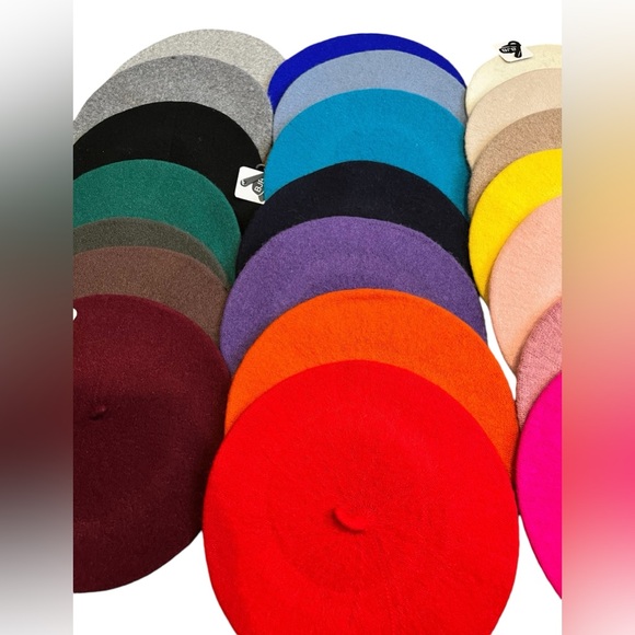 NWT light heather grey Beret available in a rainbow of colors - Picture 5 of 7